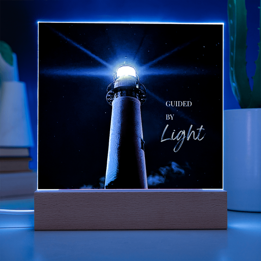 Guided By Light Acrylic LED Plaque