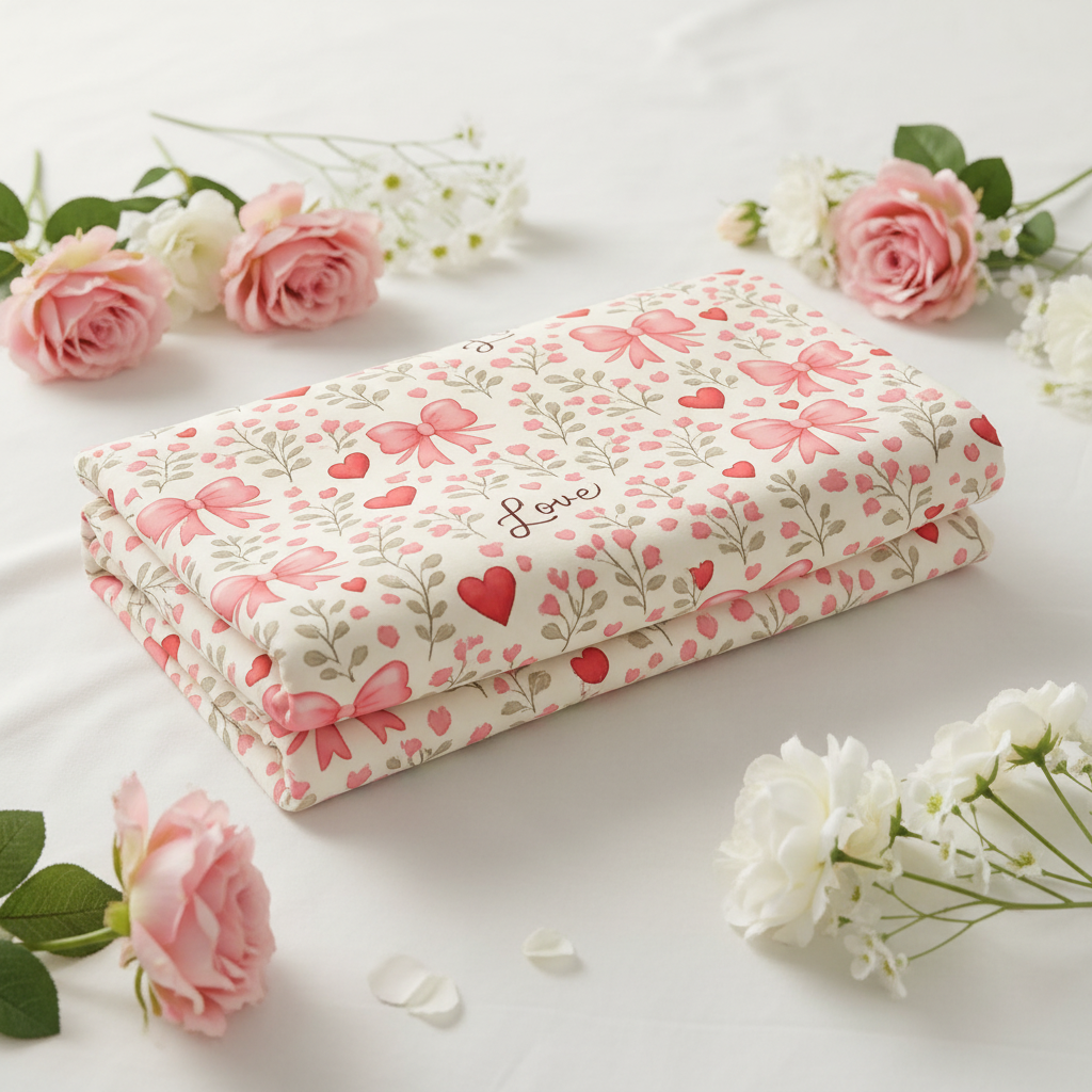 Love & Bows Plush Fleece Blanket - 50x60