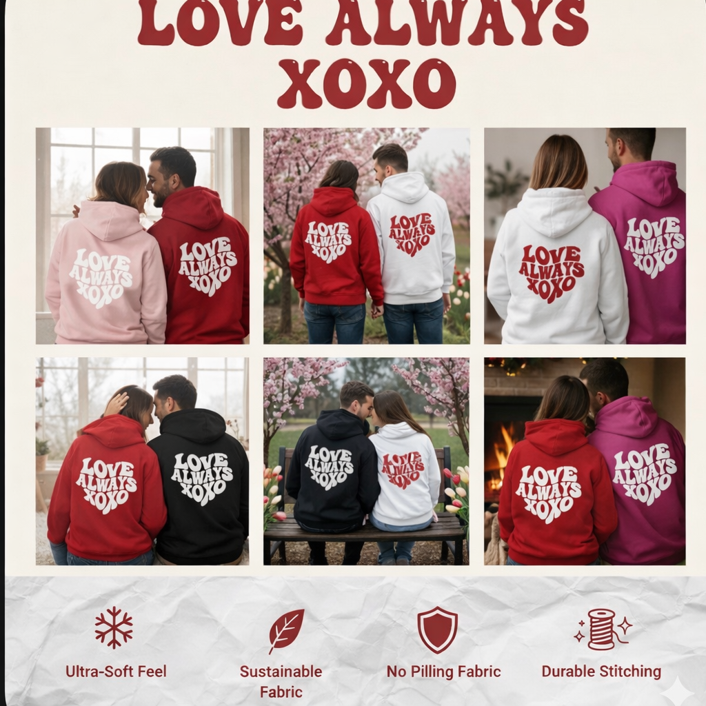 Love Always Hoodie - Cozy Pullover | OhLaLa by Lola