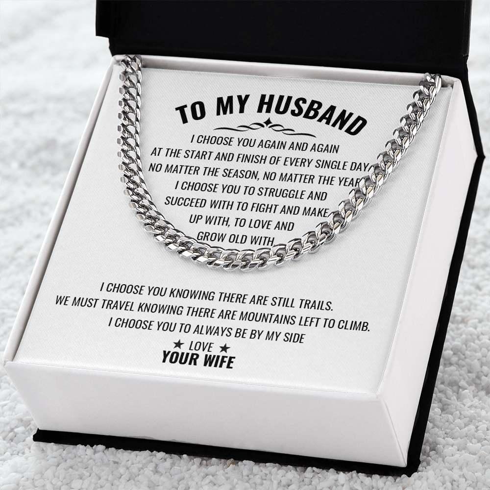 To My Husband | Cuban Link Chain