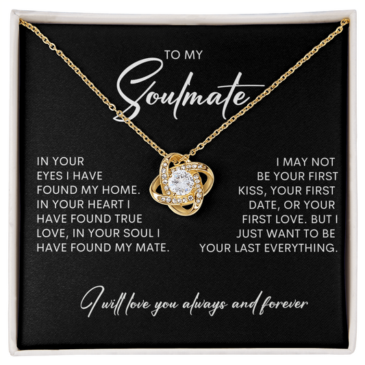 To My Soulmate | Love Knot Necklace