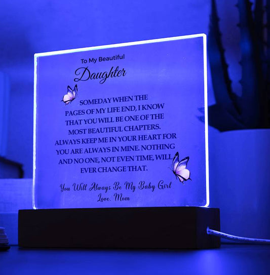 To My Daughter | Light Up Plaque