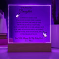 To My Daughter | Light Up Plaque