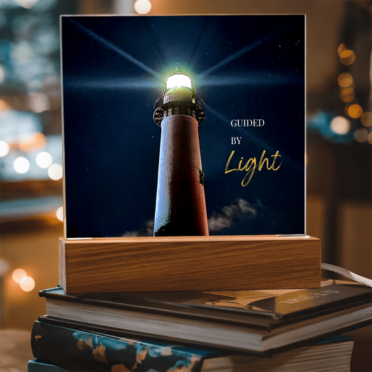 Guided By Light Acrylic LED Plaque