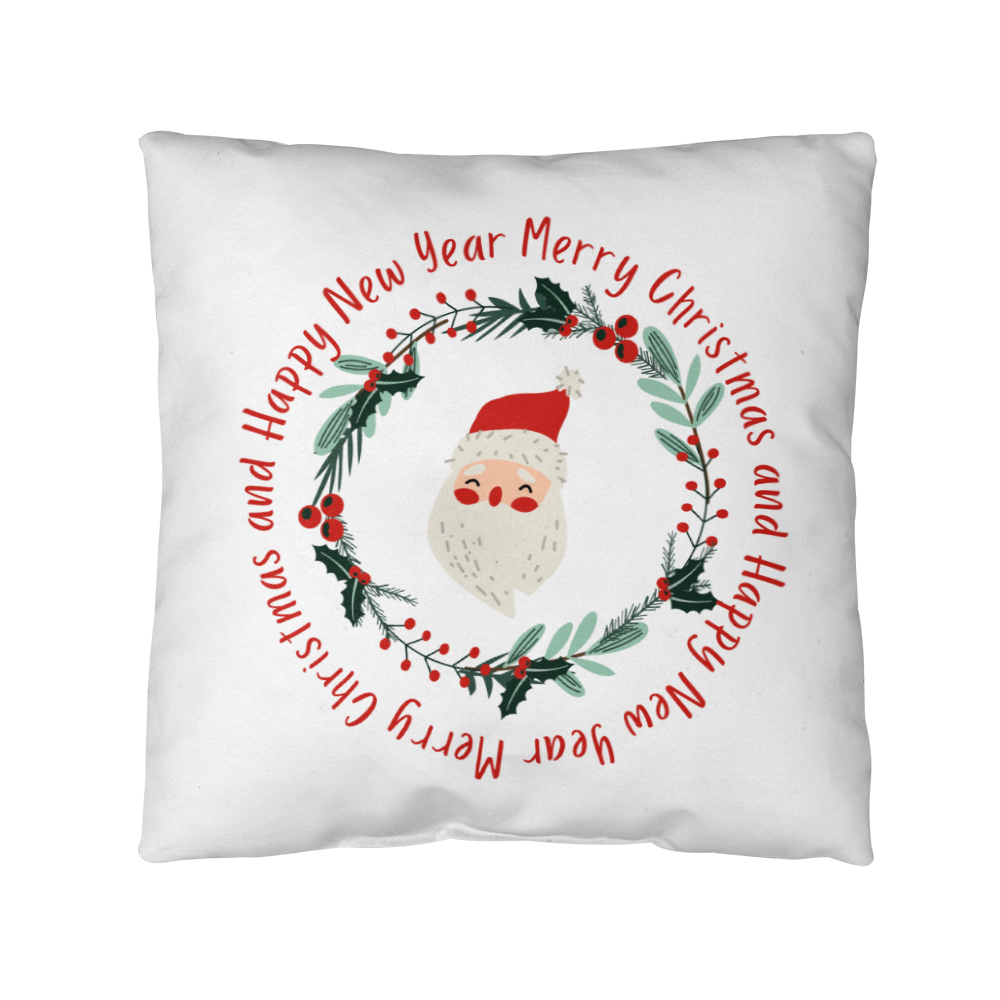 Merry Christmas And Happy New Year | Outdoor Pillow