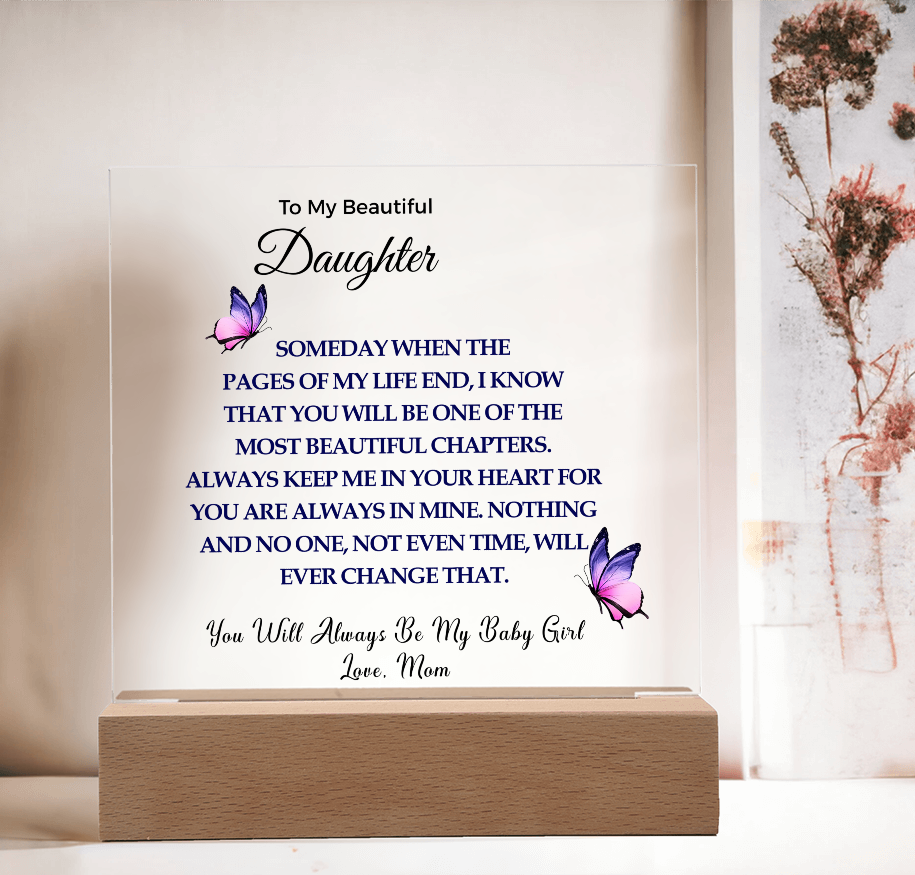 To My Daughter | Light Up Plaque