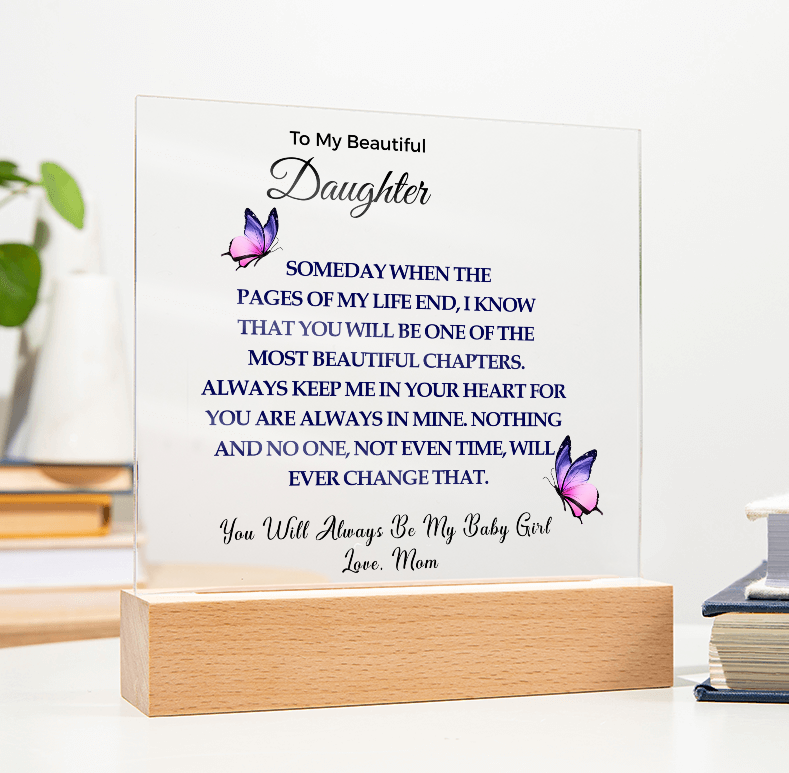To My Daughter | Light Up Plaque