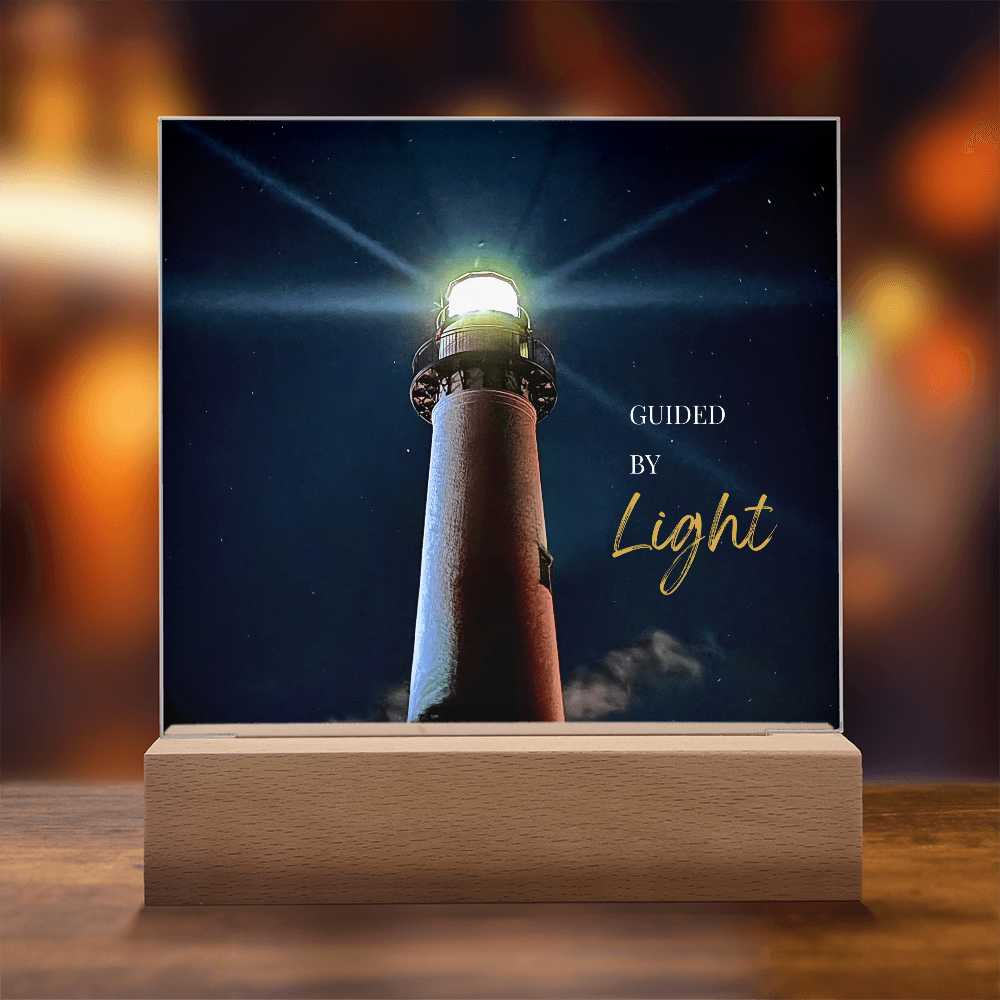 Guided By Light Acrylic LED Plaque